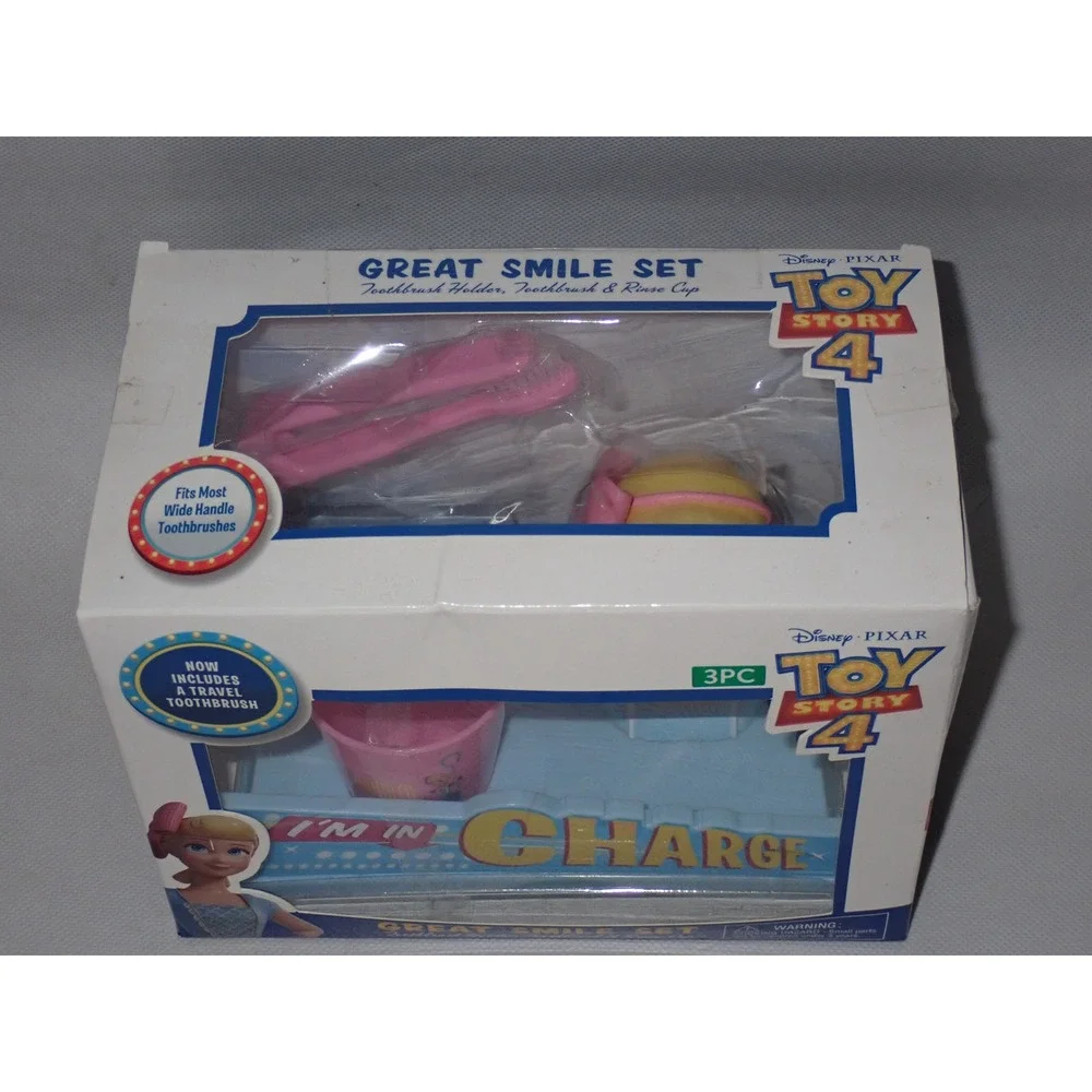 Toy Story 4 Great Smile Set Disney Pixar 3pc Toothbrush holder and Cup Bo Peep